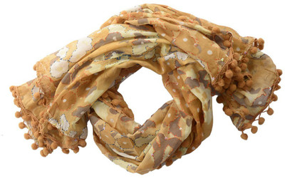

Dushaalaa Floral Print, Embellished Silk/Coton Women's Scarf, Multicolor