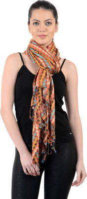 

By Maaa Applique Cotton Women's Stole, Multicolor.