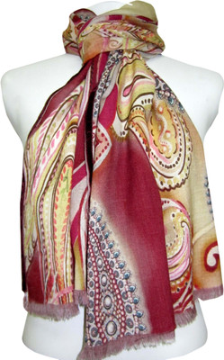 82% OFF on Dushaalaa Floral Print Cotton Silk Women Scarf