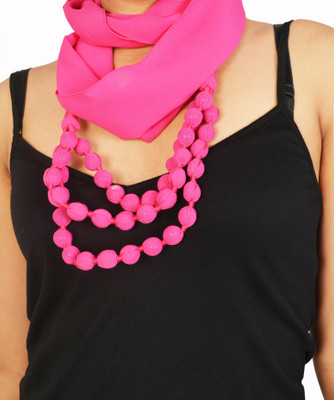 

IsaDora Solid 100% Polyester Women's Scarf, Pink