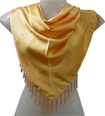 

Sam Inc Solid Satin Girl's Scarf, Yellow