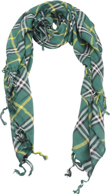 Cashmere Craft Checkered Cotton Viscose Blend Women