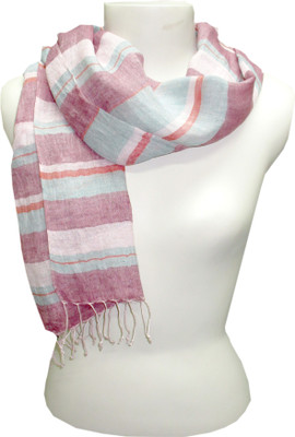 

Dushaalaa Striped linen Women's Scarf, Multi