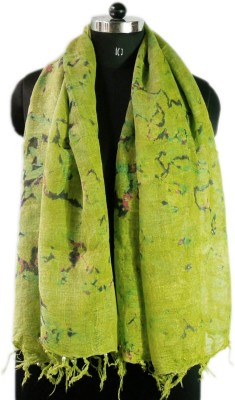 

VR Designers Printed Linen Women's Stole, Green