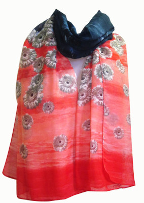 

Sam Inc Floral Print Poly Spun Girl's Stole, Multicolor