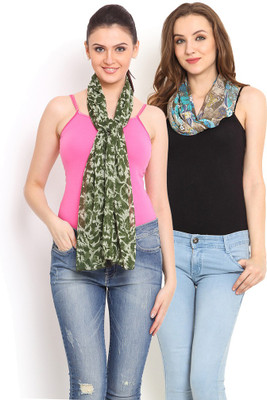 

Trend Arrest Printed Polyester Women's Scarf, Multicolour