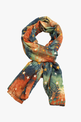 TOSSIDO Graphic Print Cotton Blend Women Scarf