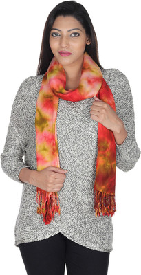 

Quetzal Printed Wool Women's Stole, Brown;pink;yellow