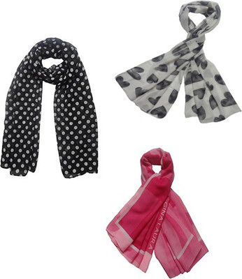

Mesmerize Printed Cotton Women's Scarf, Multicolor