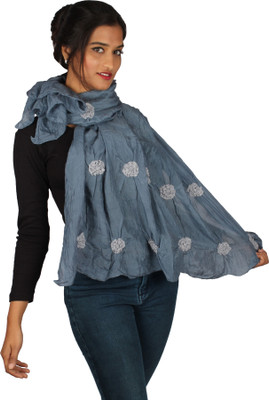 57% OFF on True Fashion Solid Silk Women's Scarf