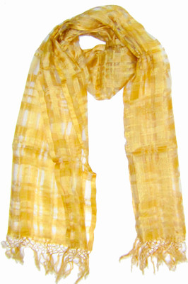 

Dushaalaa Checkered Silk Women's Scarf, Multicolor
