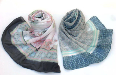 

Letz Dezine Printed Poly cotton viscose Women's Scarf, Multicolor