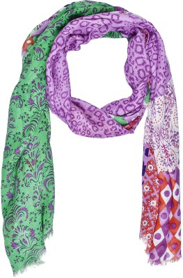 Anekaant Printed Cotton Viscose Blend Women Stole