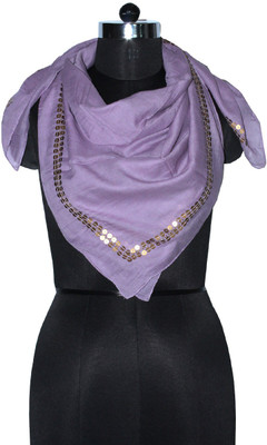 

Uso Uno Printed Cotton Women's Scarf, Lilac purple