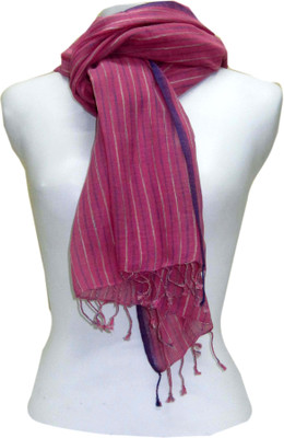 

Dushaalaa Striped Cotton Women's Scarf, Multi