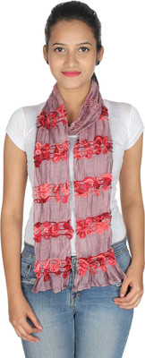 

Anekaant Solid Polyester Acrylic Women's Scarf, Mauve