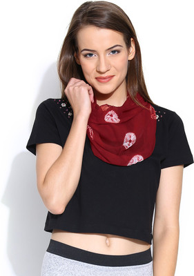 67% OFF on Hepburnette Self Design Chifforn Women's Scarf