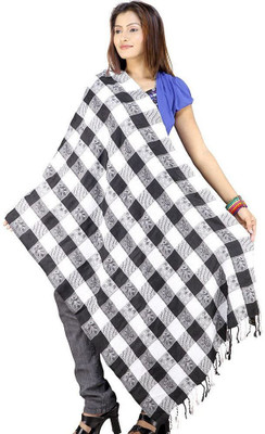 75% OFF on Little India Checkered Wool Women's Stole