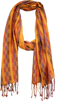

Anekaant Checkered Viscose Women's, Orange