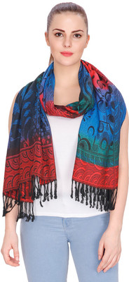 Anekaant Self Design Cotton Viscose Blend Women Stole