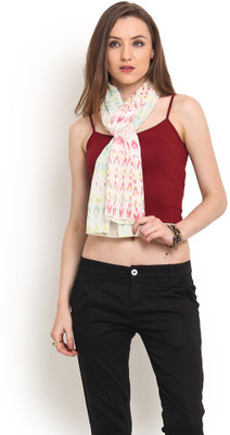 

Trend Arrest Printed Cotton Women's Stole, Cream
