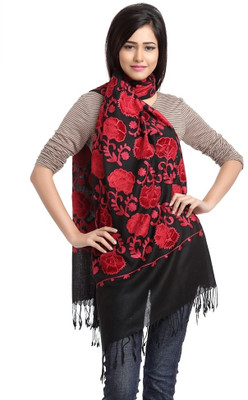 AAPNO RAJASTHAN Floral Print Pure Wool Women AAPNO RAJASTHAN Floral Print Pure Wool Women