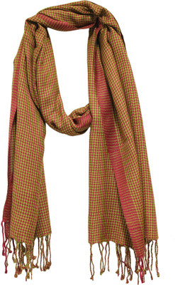 

Anekaant Checkered Viscose Women's, Maroon