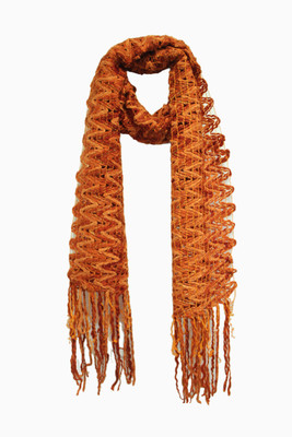 

Anekaant Solid Acrylic, Velvet Women's, Orange