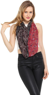 

Trend Arrest Printed Polyester Women's Scarf, Red