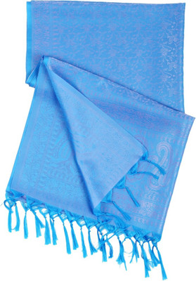 

Era Self Design Satin Women's Stole, Blue