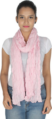

Anekaant Solid Cotton Women's Scarf, Pink