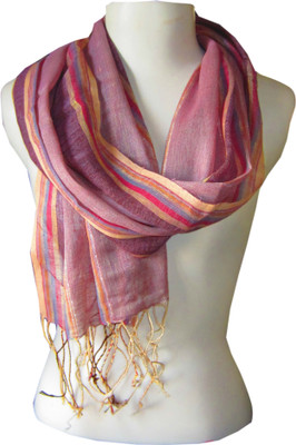 Dushaalaa Striped Linen Women's Scarf