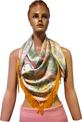 

Sam Inc Printed Satin Girl's Scarf, Multicolor