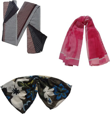 

Mesmerize Printed Cotton Women's Scarf, Multicolor