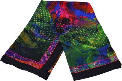 

Sakshi International Printed Silk Women's, Multicolor