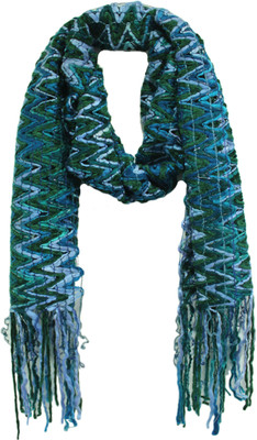 Anekaant Solid Acrylic, Velvet Women's, Blue