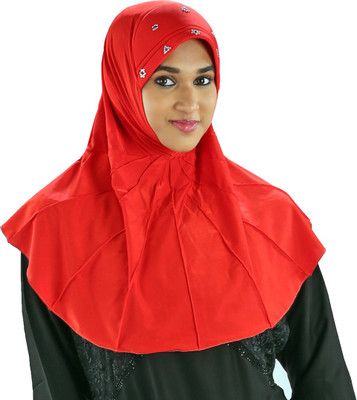 

ArabDressage Solid polyester Girls Scarf, Red