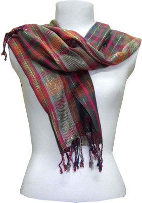 

Dushaalaa Checkered Cotton Women's Scarf, Multi color