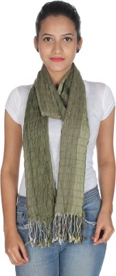 Anekaant Striped Cotton Blend Women Scarf