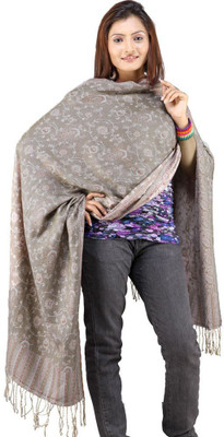 56% OFF on Little India Self Design Wool Women's