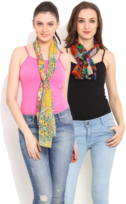 

Trend Arrest Printed Polyester Women's Scarf, Multicolour