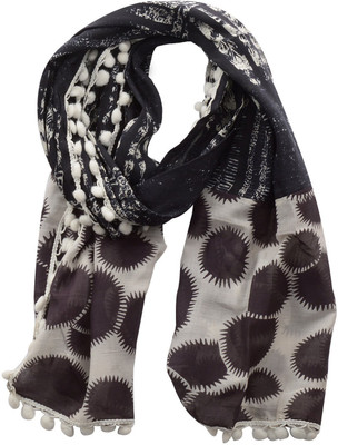 

Dushaalaa Geometric Print Silk/Coton Women's Scarf, Multicolor