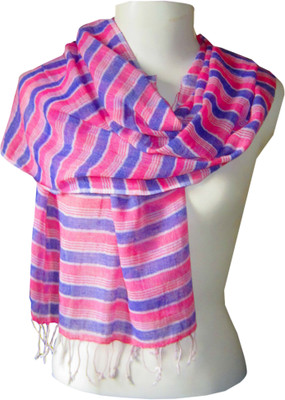 

Dushaalaa Striped Coton Women's Scarf, Multicolor