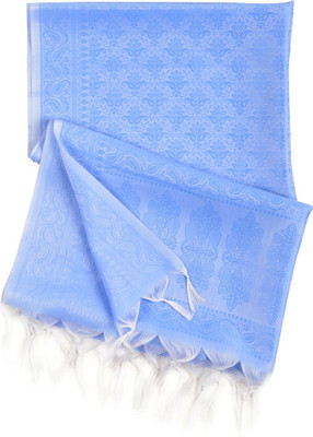 

Era Self Design Satin Women's Stole, Blue