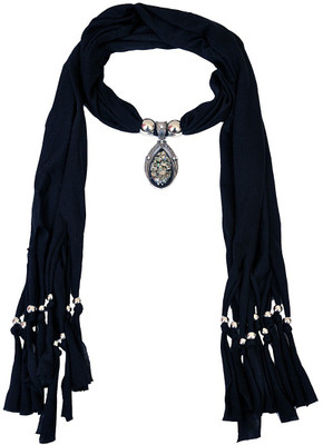 

Chooz Designer Studio Solid Cotton Women's Scarf, Stole, Black