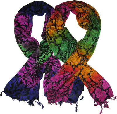 Shri Swami Bags Solid Cotton Blend Women Stole