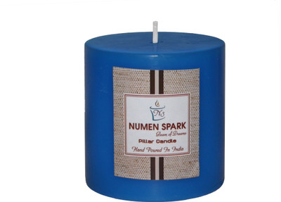 

Numen Spark Ocean Blue Scented Pillar (3" X 3")Candle With Smooth Finish(300 g)