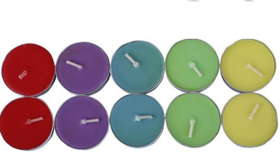 

Mart And Tea-light (Multicolour, Pack of 10)Candle(50 g)