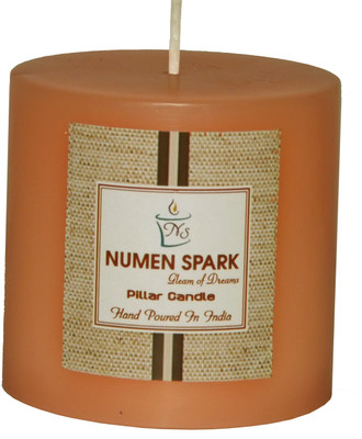 

Numen Spark Vanilla Caramel Scented Pillar (3" X 3")Candle With Smooth Finish(300 g)