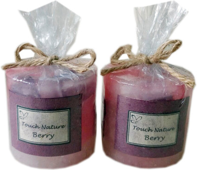 

Touch Nature Twin 1 inch Berry round candle(50 g)